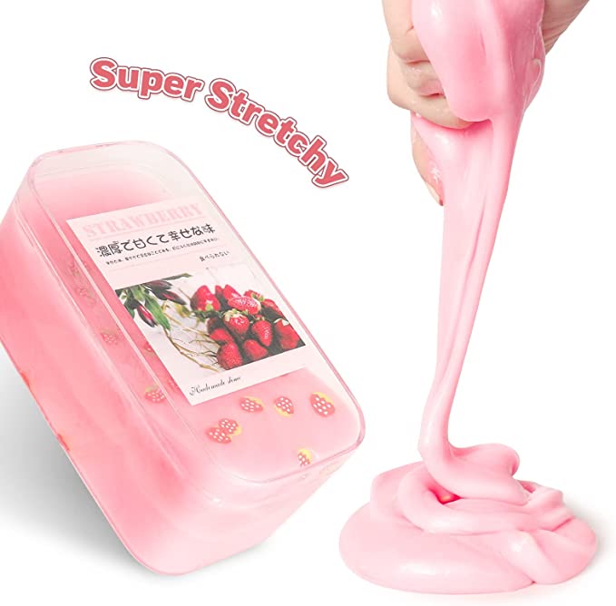 Strawberry Boba Tea Slime