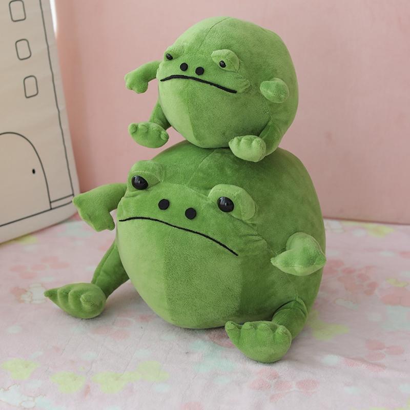 MIMAMI 20-32cm Kawaii Ricky Rain Frog Plush Toy Super Soft Stuffed