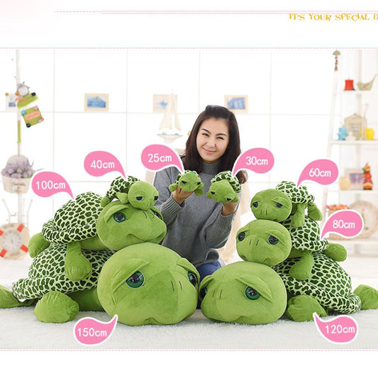 MIMAMI 20-100cm Stuffed Pillow Plush Turtles Toys  Cartoon Big Eyes Tortoise Toys  Aniamls Dolls Lovely Soft Plush Toys Dolls for Kids