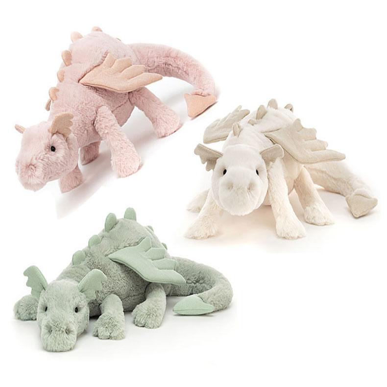 MIMAMI Snow Dragon Multicolor Plush Snow Dragon Doll Dinosaur Plush Doll Children Accompanying Doll Gift