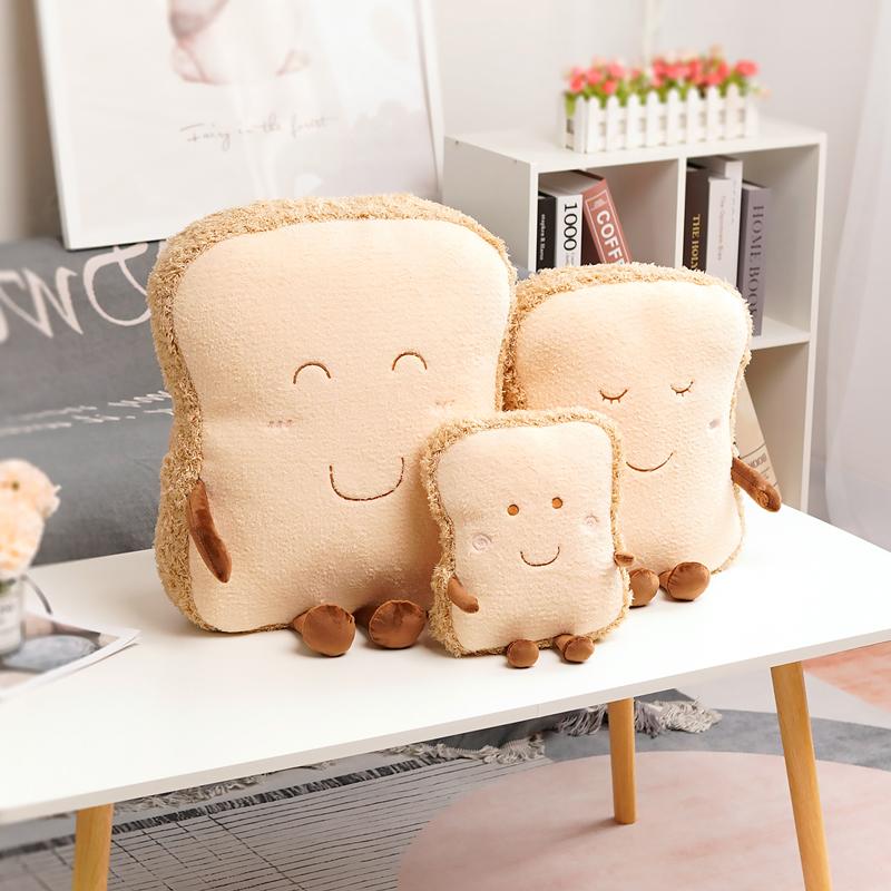 MIMAMI Cute Amuseable Acorn Family Hermit Crab Plush Doll Toy Stuffed Smile Cloud Pillow Seafood Chestnut Poached Egg Toast Bread Food Plush Food Toys