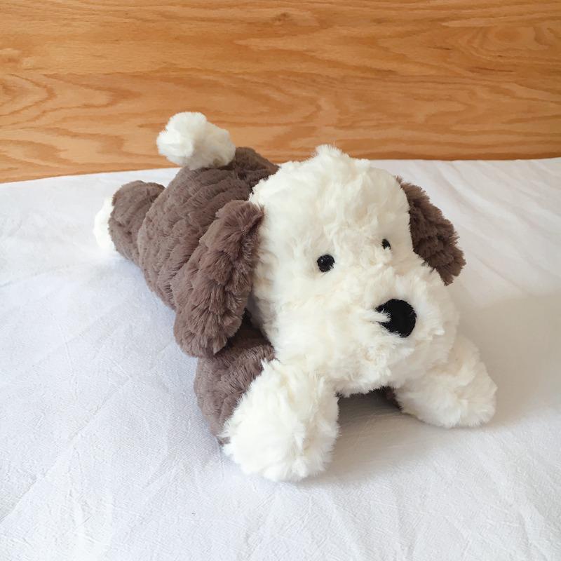 MIMAMI Tumblie Sheep Dog Adorable Cute Dog Plushie Stuffed Cartoon Animals Big Ear Dogs Plush Toy Baby Appease Sleep Doll Toys for Boy Girl Birthday Gift