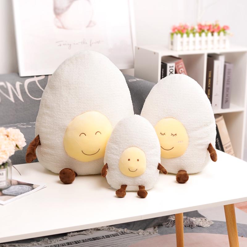 MIMAMI Cute Amuseable Acorn Family Hermit Crab Plush Doll Toy Stuffed Smile Cloud Pillow Seafood Chestnut Poached Egg Toast Bread Food Plush Food Toys