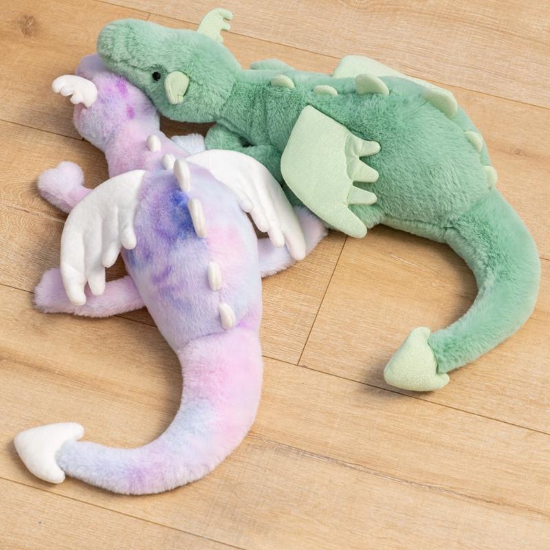 MIMAMI Snow Dragon Multicolor Plush Snow Dragon Doll Dinosaur Plush Doll Children Accompanying Doll Gift